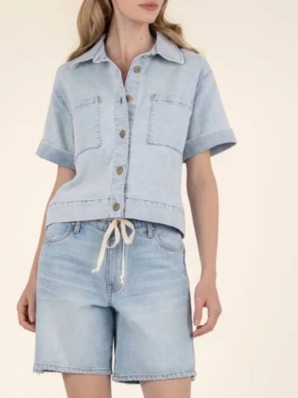 Kut From The Kloth - Kiko Boxy Camp Shirt-S